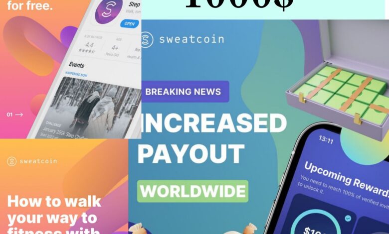 برنامج المشي Sweatcoin